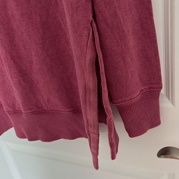 90 Degree by reflex Festival Fuscia Sweatshirt Side Slits - Picture 5 of 6